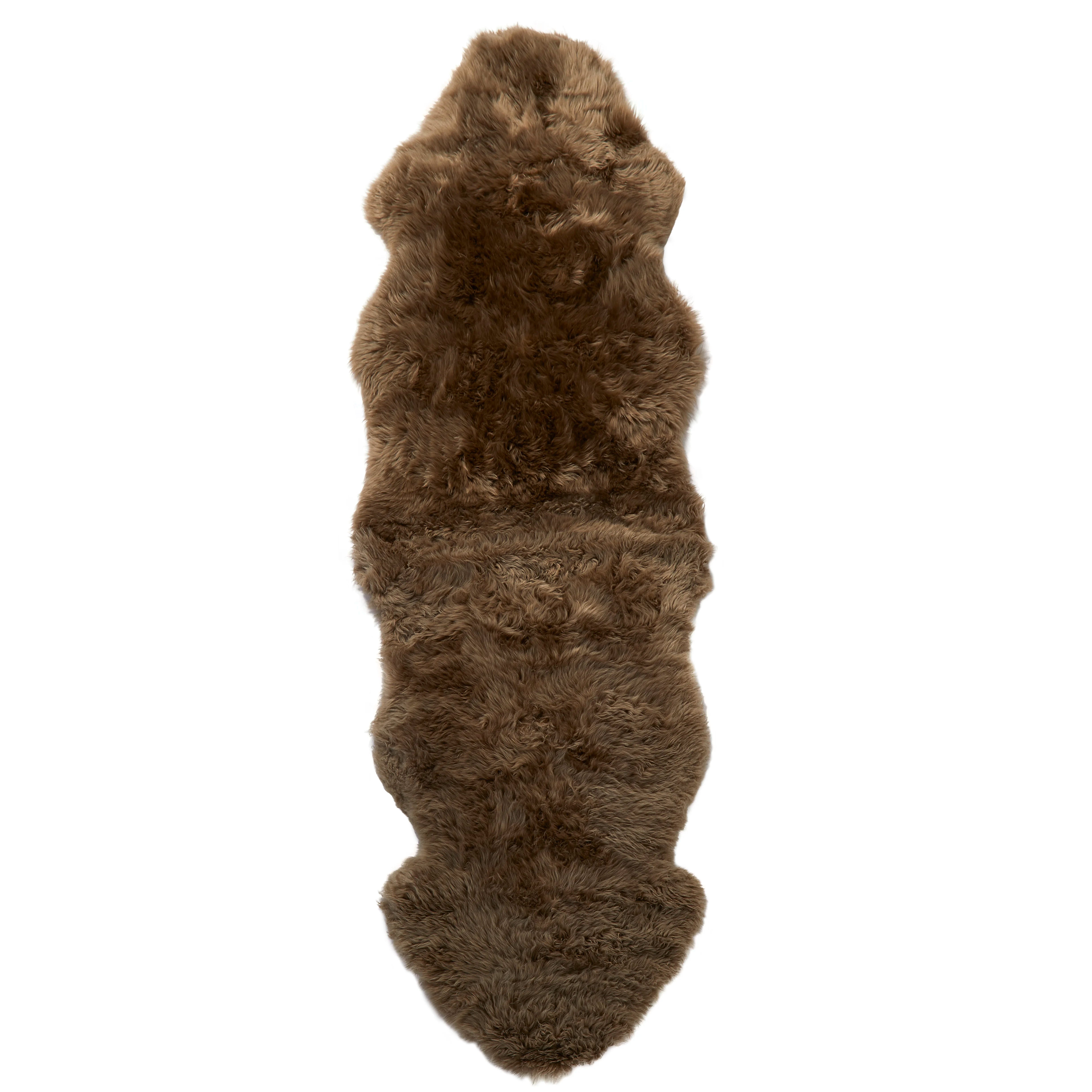 Double Light Brown Sheepskin Rug